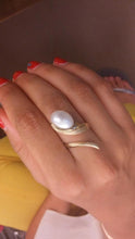 Load image into Gallery viewer, &quot;Life&quot;- Oval Pearl Ring.