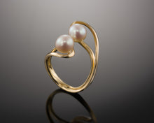 Load image into Gallery viewer, &quot;Unity&quot;- Twin Pearl Ring.