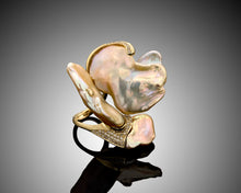 Load image into Gallery viewer, &quot;Butterfly&quot;- Pearls &amp; Diamond Ring.