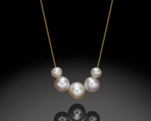 Load image into Gallery viewer, &quot;Quintuple&quot;- Cocktail Pearl Necklace.