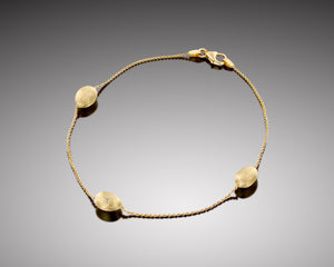 "Pyrosome" - Gold Nuggets Soft Bracelet
