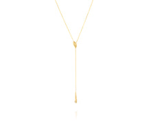 Load image into Gallery viewer, &quot;Flame-back&quot;- Gold Nuggets Lariat Pendant.