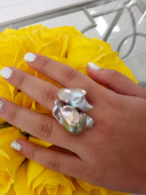 Load image into Gallery viewer, &quot;Duet&quot;- Baroque Keshi Pearl Oversize Ring.