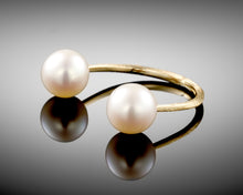 Load image into Gallery viewer, &quot;Moons of Saturn&quot;- Open Pearls Ring.