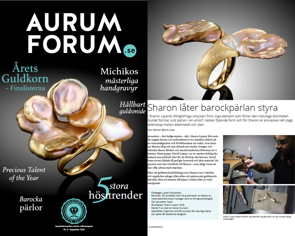 An article in the Swedish magazine AURUM FORUM - Precious Talent of the Year