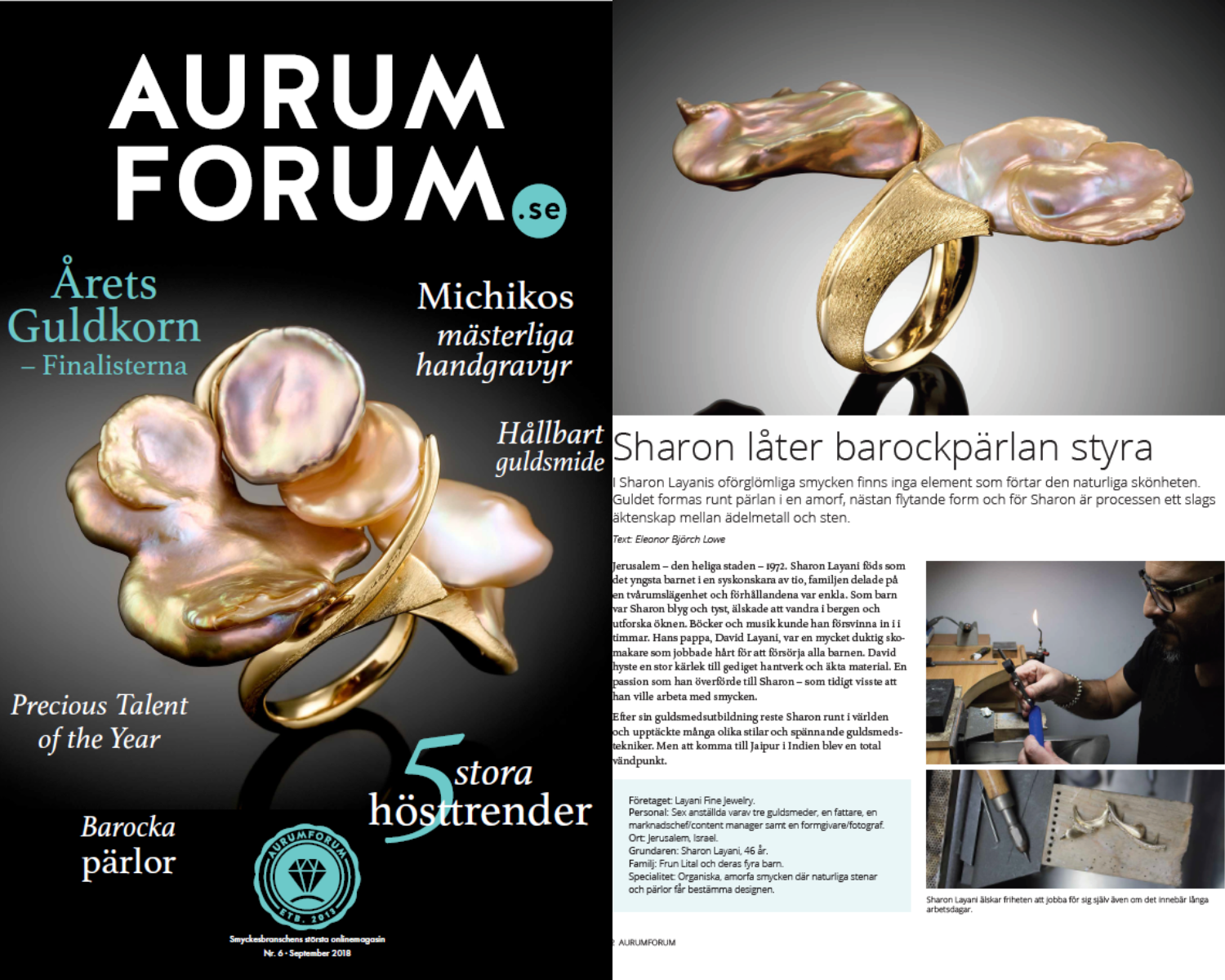 Aurum Forum: Sharon Lets the Baroque Pearl Guide the Way
