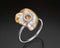 Nikea - Keshi Baroque Pearl & Diamonds Ring