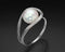 Sol - Floating Bouton Pearl Ring