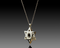 18K Yellow Gold Star of David Pendant with Star Sapphire & Diamonds