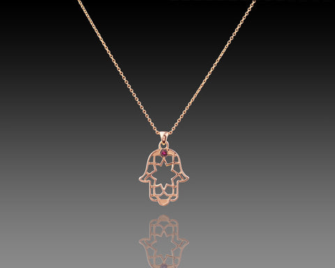 Celestial Hamsa Pendant