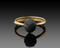 Comet - Grey Rough Diamond Gold Ring