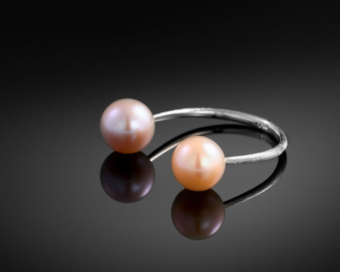 Moons of Saturn - Open Pearls Ring