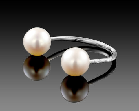 Moons of Saturn - Open Pearls Ring