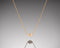 Bryozoa- Floating Gold Necklace