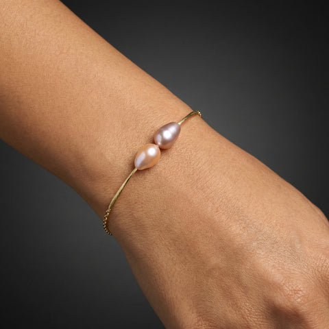 Teardrops - Pearls Soft Bracelet