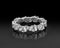 Harmonia – 18K White Gold Baguette & Round Diamond Ring