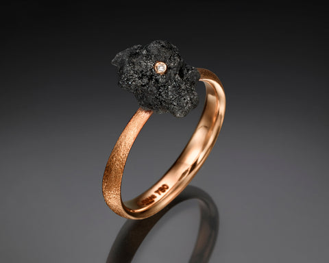 Comet - Rough Diamond Gold Ring