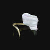 The Plettenberg Shell Cuff turning to show the shell and the gold cuff from every side