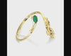 The Dragon's Legacy bracelet turning to show the dragon, the emerald and the ruby eyes from every side