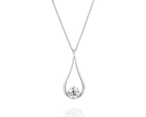 "Ayala"- Teardrop Diamond Necklace.