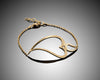 Passion Bracelet – 18K Yellow Gold Open Heart Soft Bracelet