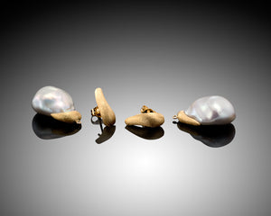 "Tribe"- Versatile Baroque Pearls Drop Earrings.