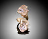 Balance- Purple and Pink Baroque Keshi Pearls Ring