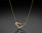 Will Necklace – 18K Yellow Gold Open Heart Pendant