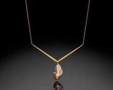 Load image into Gallery viewer, &quot;Vega&quot;- V Shaped Keshi Pearl Necklace.