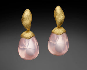 "Moon Rise" - 18K Keshi Baroque Pearls Earrings.