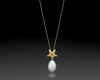 White Star - Gold Starfish Pendant