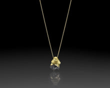 Load image into Gallery viewer, &quot;N-Gravity&quot;- Gold Nugget Raw Diamond Pendant.