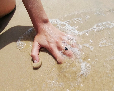 Comet - Rough Diamond Gold Ring