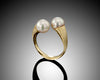 Face 2 Face -Twist Open Pearls Ring