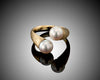 Face 2 Face -Twist Open Pearls Ring