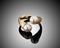 Face 2 Face -Twist Open Pearls Ring