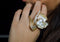 Butterfly Ring – 18K Gold Open Ring with Keshi Pearls &  Brown Diamonds