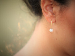 "Reflection"-Arc Pearls Earrings.