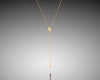 Flame-back - Gold Nuggets Lariat Pendant