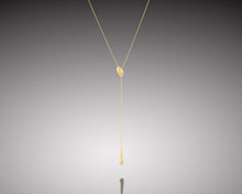 Load image into Gallery viewer, &quot;Flame-back&quot;- Gold Nuggets Lariat Pendant.