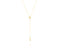 Flame-back - Gold Nuggets Lariat Pendant