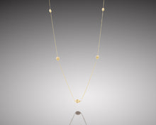 Load image into Gallery viewer, &quot;Anemone&quot;- Gold Nuggets Long-Necklace.