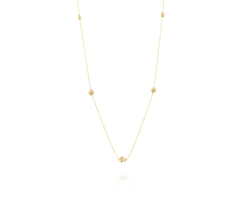 Anemone- Gold Nuggets Long-Necklace