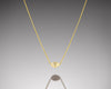 Bryozoa- Floating Gold Necklace