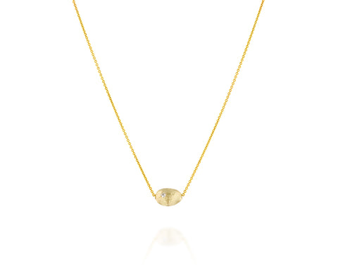 Bryozoa- Floating Gold Necklace