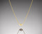 Bryozoa- Floating Gold Necklace