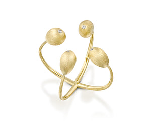 "Crown of Thorns" - Open-shaped gold ring