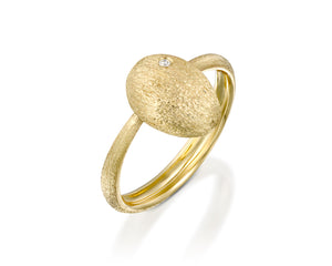 "Cleaner wrasse"- Gold Nugget Ring.
