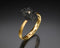 Comet - Rough Diamond Gold Ring