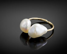 Load image into Gallery viewer, Backbone Freshwater Pearl Ring
